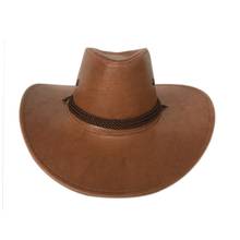 Wzcx ampla borda cor sólida dos homens ao ar livre primavera outono cowboy chapéu sombreamento personalidade ajustável festa jazz chapéu boné superior 2024 - compre barato