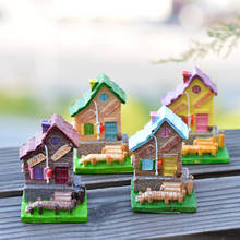 Estatuetas em miniatura castelo casa mini pêndulo jardim casa acessórios de decoração para presentes de aniversário decoração para casa acessórios 2024 - compre barato