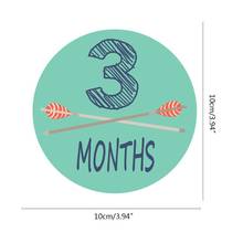 12 Pcs/set 1-12 Month Sticker Baby Photography Milestone Memorial Monthly Newborn Kids Commemorative Card Number Photo Props 2024 - buy cheap