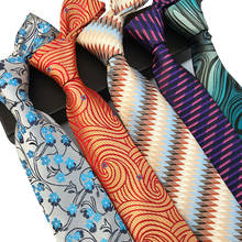 Модный Роскошный мужской галстук, шелковый галстук 8 см, жаккардовый тканый классический галстук для мужчин, формальный, Деловой, Свадебный галстук для жениха 2024 - купить недорого