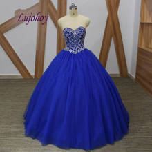 Vestido de baile luxuoso azul-real, 16 anos de idade, dezesseis anos, vestido de baile, tamanho grande 2024 - compre barato
