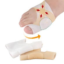 2Pcs Big Toe Overlap Silicone Gel Bunion Splint Big Toe Separator Overlapping Spreader Corrector Hallux Valgus Foot Massager 2024 - buy cheap