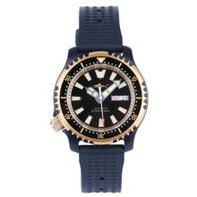 Kit relógio para mergulho masculino-relógio de pulso, material em borracha de safira, à prova d'água 2024 - compre barato