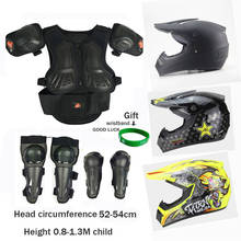 With gift Children Motocross Full Body Protect Armor Moto DH Mountain Bike Helmet Baby Head protector Kids MTB Cycling Armour 2024 - buy cheap