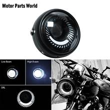 6.5'' Motorcycle Universal Cafe Racer Vintage LED Protection Headlight High Low Beam For Harley Touring Dyna Sportster XL Custom 2024 - buy cheap