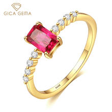 GICA GEMA Women Multicolor Zircon Rings 925 Sterling Silver Green Red Light Violet Gemstone Wedding Engagement Fine Jewelry 2024 - buy cheap