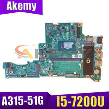 AKEMY DA0ZAVMB8G0 for Acer Aspire 3 A315-51 A315-51G NBGNP11009 NBGNP110098 Laptop Motherboard SR342 I5-7200U 2024 - buy cheap