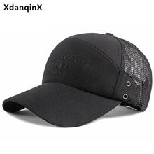 XdanqinX-Gorra de malla transpirable para hombre y mujer, gorro de béisbol con Cierre trasero, ajustable, informal, con letras bordadas, para verano 2024 - compra barato