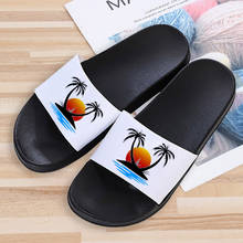 Pantufa feminina antiderrapante, sapatos de verão com design estético para mulheres praia 2024 - compre barato