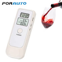 Forauto detector de álcool com tela lcd, dispositivo de detecção de álcool pela respiração, com relógio lcd 2024 - compre barato