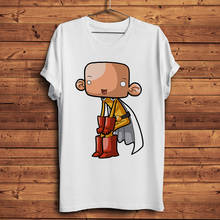 funny Saitama ONE PUNCH MAN anime t-shirt homme short sleeve t shirt men summer new white casual tshirt unisex manga streetwear 2024 - buy cheap