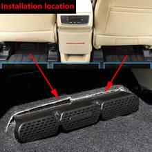 Rejilla de conducto de aire acondicionado para Toyota Highlander Kluger, cubierta de salida de ventilación, embellecedor de protección para el suelo del asiento, 2014-2019 2024 - compra barato