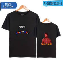 Camiseta estampa 2020 algodão unissex, camiseta estampa de hip hop rapper polo g taurus tremani bartlette 2024 - compre barato