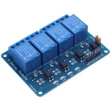 Best 5V 4 Channel Relay Board Module Optocoupler LED for Arduino PiC ARM AVR 2024 - buy cheap