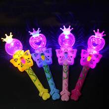 Cartoon Butterfly LED Luminous Stick Magic Projection Wand Kids Toy Party Props birthday gifts 2024 - buy cheap