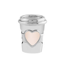 Coffee Cup Drink To Go Charm Sterling Silver Jewelry Making Fits Original 925 Silver Charms Bracelets For Woman 2024 - buy cheap