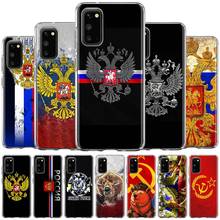 Capa de celular russa com emblema para samsung, galaxy s20 + s20 ultra 5g s10 lite s7 s8 s9 plus note 10 plus 8 9 2024 - compre barato