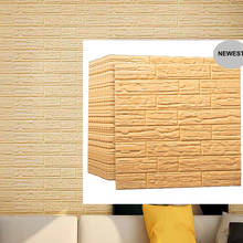 PE Foam 3D Wallpaper DIY Wall Stickers Wall Decor Embossed Brick Stone Wallpaper Bedroom Living Room House Poster Size 70*35cm 2024 - buy cheap