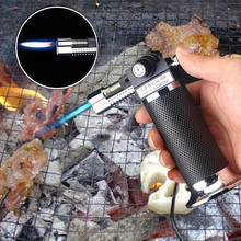 Gas Torch Turbine Lighter Spray Gun Butane Two Blue Flame Cigar Lighters Explosion-proof Wild Kitchen BBQ Smoking Accessories 2024 - buy cheap