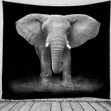Auspicioso Elephant Tapeçaria Close-up landscapeTapestries Hangging Parede Para Casa Deco Sala Quarto Arte Da Parede tamanho Grande 2024 - compre barato