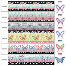 Hot Sales Demon Slayer Japanese Butterfly Cartoon Ribbon Printed Grosgrain,satin Ribbon 50 Yards,planar resin For Crafts 2024 - buy cheap