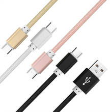 Cabo micro usb tipo c longo de 1m, 2m, 3m, 1.5m, para iphone x 11 xs 8 7 samsung xiaomi android, fio de carregamento de celular, 30 peças 2024 - compre barato