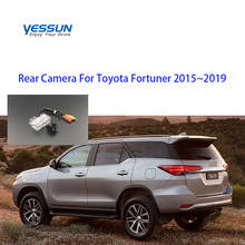 Yessun câmera de visão traseira especial para toyota fortuner, câmera de backup para 2015 2016 2017 2018 com placa de licença 2024 - compre barato