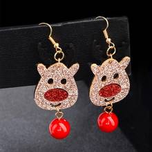 Santa Claus Christmas Earrings Snowman Deer Bell Christmas Tree Ear Jewelry Accessories Lovely Xmas Gifts for Women Girls 2024 - buy cheap