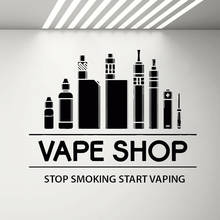 Vape Shop Wall Decal Vaping Bar Room Quotes Murals Decor Artitic Vinyl Wall Sticker Home Decoration For Public Place Lounge Y854 2024 - buy cheap