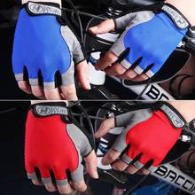 One Pair Cycling Half-Finger Gloves Anti Slip Outdoor Sport Sun Protection Cycling Gloves Mesh Fabric Sport Bicycle Accessories 2024 - buy cheap