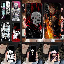 Jujutsu-funda de teléfono kaisen Gojou satoru para Huawei P Mate P10 P20 P30 P40 10 20 Smart Z Pro Lite 2019, cubierta de pintura negra, tendencia 2024 - compra barato