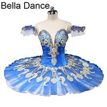 Adultos azul pájaro clásico profesional tutú panqueque platter competición rendimiento tutús para Ballet bailarina disfraces de escenario mujeres 2024 - compra barato