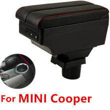 Reposabrazos para Mini Coupe R50 R56, caja de doble capa con interfaz usb 2024 - compra barato