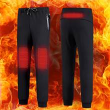 Calça térmica unissex, calça de caminhada com aquecimento elétrico por usb à prova de vento, quente para homens e mulheres, calça de esportes ao ar livre 2024 - compre barato