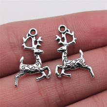 WYSIWYG 10pcs Charms Elk Antique Silver Color 14x20mm Metal Alloy Charms Jewelry Diy Accessories 2024 - buy cheap