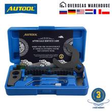 Autool-kit de ferramentas para tensor de eixo de comando, 9 peças, sincronização, conjunto de ferramentas compatível com chevrolet, alfa romeo 16v, 1.6, 1.8 2024 - compre barato