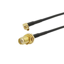 RG174 SMA Female to MMCX Male Right Angle Connectors Pigtail Cable MMCX to SMA Extension 7/10/15/20/30/50cm 2024 - buy cheap