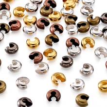 Funda de hierro de 3mm, 4mm, 5mm, 500 pulgadas, redonda, de colores, para fabricación de joyas 2024 - compra barato