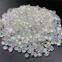 Rainbow tumbled stone natural white aura quartz mineral crystals healing feng shui living room decor reiki piedras decorativas 2024 - buy cheap