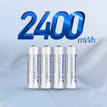 4pcs/lot High quality 1.5v 2400mWh AA rechargeable battery microphone camera rechargeable lithium battery 2024 - buy cheap