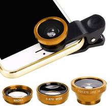 Объективы для смартфона, 3 в 1, широкоугольный, макро объектив, "рыбий глаз, для iPhone/Samsung 2022 - купить недорого