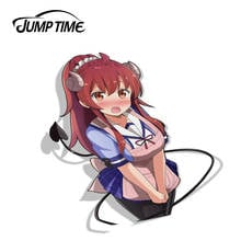 Jump Time 13cm x 9.8cm Funny Waterproof Kawii Sexy Girl Car Stickers Laptop Car Decals For Machikado Mazoku Anime Vinyl Car Wrap 2024 - buy cheap