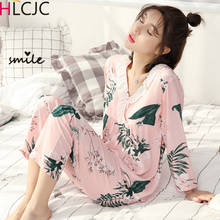 Woman's Home Clothes Pajamas for Women Pijama Sets 2 Piece Pyjamas Set 100% Viscose Lace Sleepwear Female Night Suits 2021 New 2024 - buy cheap