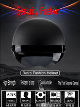 Retro electric car helmet retro fashion crown prince helmet motorcycle helmet four seasons helmet 2024 - buy cheap