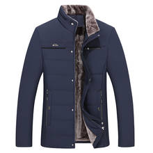 Hcxy 2021 casaco de pele de inverno dos homens grosso warm down jacket para homem outerwear zíperes parkas 2024 - compre barato
