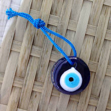 Lampwork Glass Turkish Evil Eye Charm Pendant Car Home Amulet Turkey Ornament DIN889 2024 - buy cheap