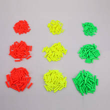 50pcs Cylinder Foam Rig Float Fishing Float Tip Visual Beans Red Orange Yellow Green Stops Terminal Accessories 2024 - buy cheap