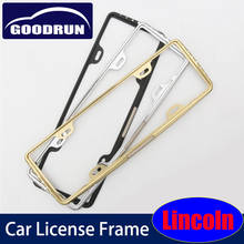 Car License Plate Frame Number Plate Holder For Lincoln MKC MKX MKZ NAVIGATOR CONTINENTAL Bling Black Car Number Frame 2024 - buy cheap