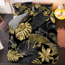 3D Plants Palm Leaves Queen Bedding Sets Single King Size Duvet Covers Set Bed Linen Quilt Cover 2024 - buy cheap