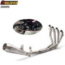 Modified Z900RS 2017-2020 Motorcycle Exhaust Muffler Header Tube Link Pipe with Muffler Exhaust Escape Front Pipe for Z900RS 2024 - buy cheap